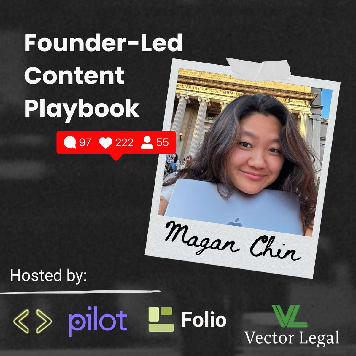 Magan Chin speaking at Founders on Tap